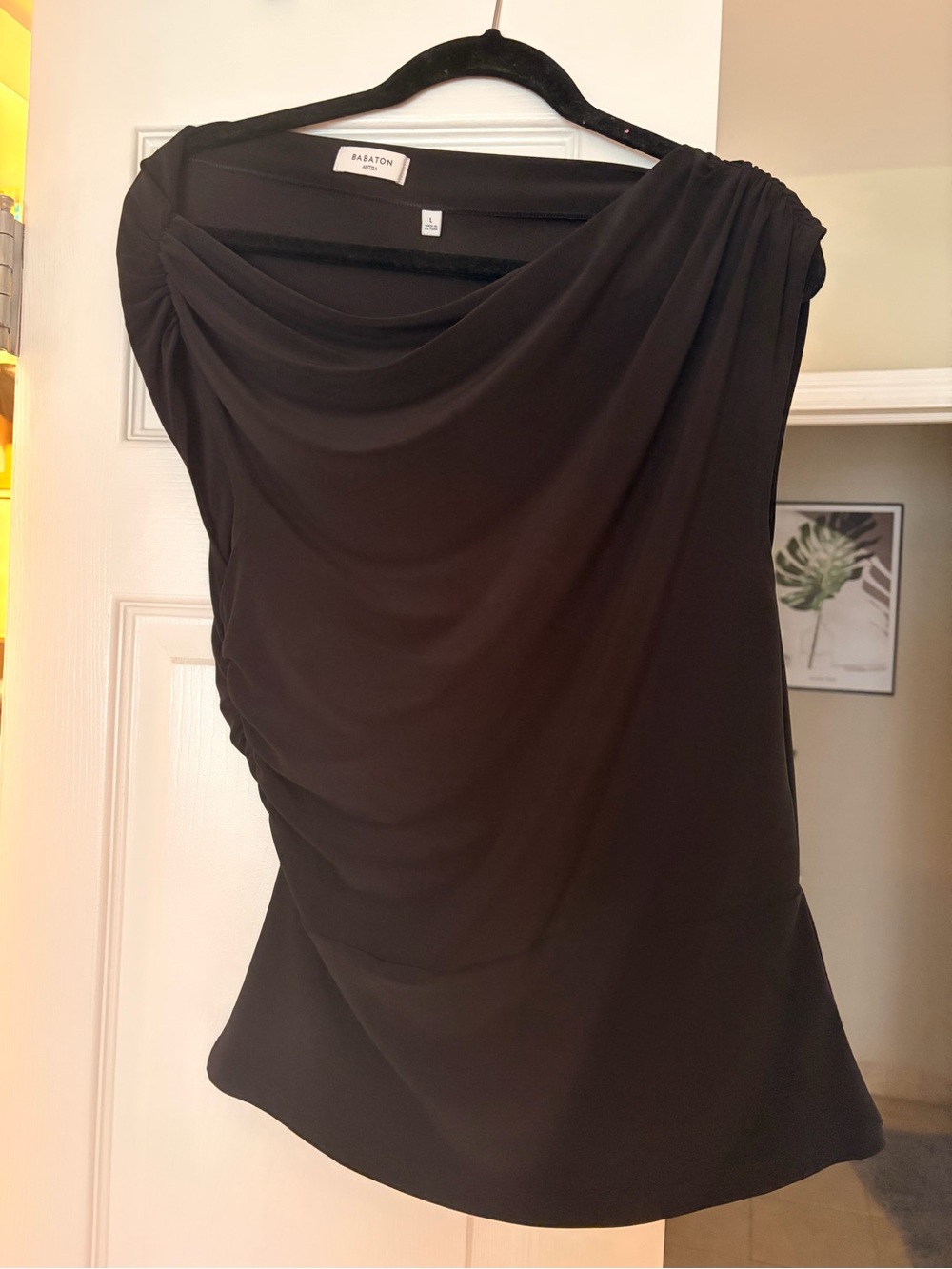 Like new off should black silk like top from Aritzia